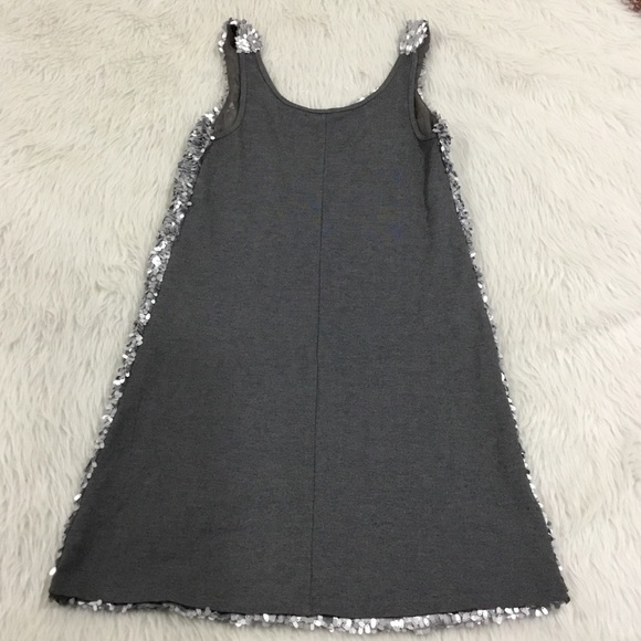 Tinley road silver sparkling shinny sequins party dress size small - Picture 4 of 4